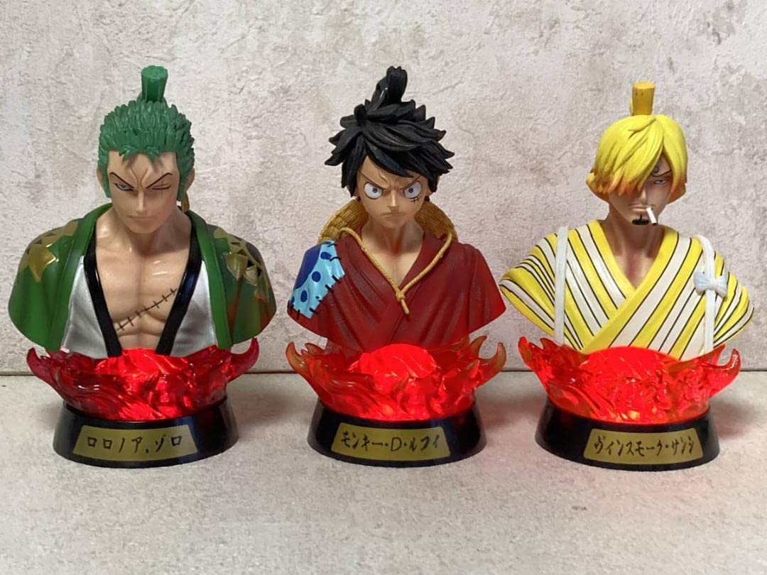 Amazon.co.jp: ワンピース 歌舞伎 胸像 ルフィゾロ サンジ セット 海外